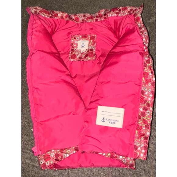 Land’s End girls puffer vest (size 6x) - Picture 5 of 5